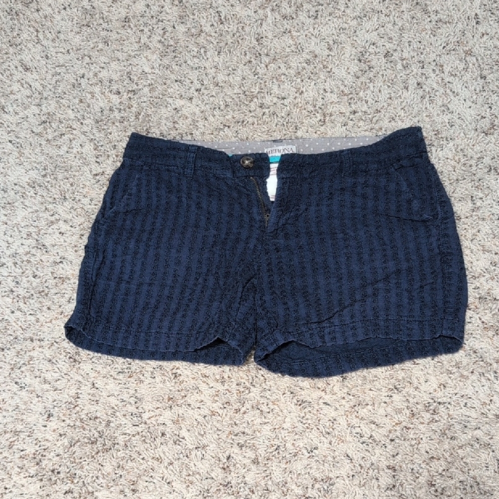 Merona Textured Dark Blue Women's Shorts